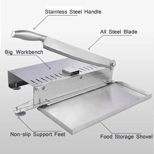 Miniatura 3 de Cortador de carne manual Biltong Slicer Rib pollo máquina de corte de la medicina china carne seca rebanadora inoxidable astilla