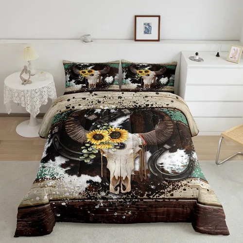Miniatura 51 de Castle Fairy - Juego de funda de edredón con bandera estadounidense tamaño King, ropa de cama para niñas y adolescentes, funda de edredón con Multi