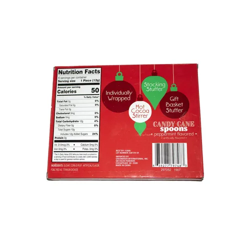 Miniatura 2 de CANDY CANE Cucharas, sabor a menta, (1) caja