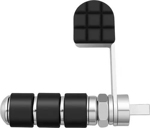 Miniatura 6 de Hdmt Anti-Vibración Estriberas de Motocicleta Juego de Soportes de Reposapiés con Reposatalos para Harley Softail Sportster Dyna Fxwg Fxr Modelos