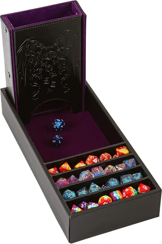 Miniatura 10 de Forged Dice Co. Citadel Bandeja y Torre de Dados - 3 en 1 Bandeja de Rodaje, Caja de Almacenamiento y Torre Removible para DnD, RPG y Juegos de Mesa