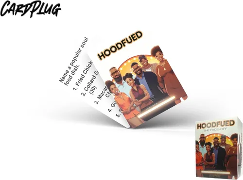 Miniatura 2 de HoodFued: el mejor juego de cartas de trivia familiar – Un juego centrado en la cultura que reúne a amigos y familiares para divertirse y conocer