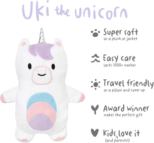 Miniatura 2 de Cubcoats Sudadera con capucha 2 en 1 para niños y peluche suave, Marrón