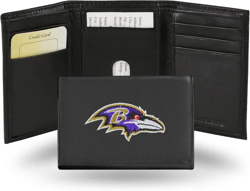 Miniatura 16 de Rico Industries NFL Football Embroidered Tri-fold Wallet