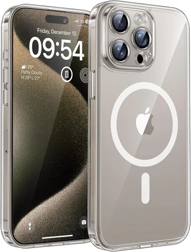 Miniatura 160 de TOCOL Funda para iPhone 11, compatible con Magsafe, protección completa de cámara, imanes integrados, protección contra caídas, funda translúcida