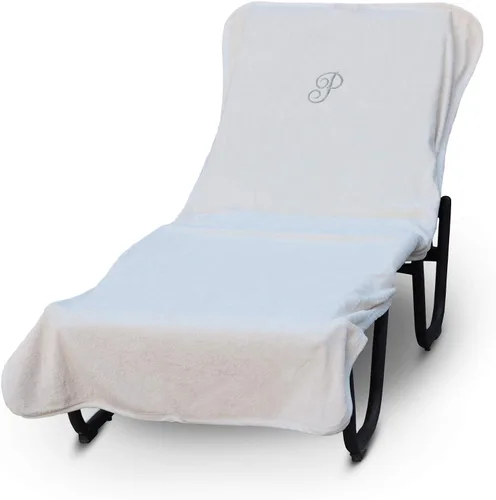 Miniatura 142 de Luxury Hotel & Spa - Funda para Tumbona de Piscina con Monograma, Letras Bordadas en Bloque - Extra Absorbente 100% Algodón Turco - Rizo Suave