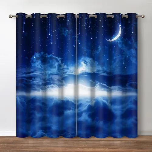 Miniatura 27 de Jekeno Cortinas opacas para oscurecer la habitación, con ojales, para ventana, atardecer, océano hawaiano, playa, tropical, palmera, decoración