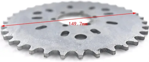 Miniatura 2 de Nueva rueda piñón 36T 36 dientes motorizado gas ciclo bicicleta 50cc 60cc 80cc
