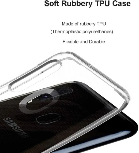 Miniatura 5 de Unov Funda compatible con Galaxy A10e Galaxy A20e funda transparente con diseño de TPU suave, absorción de golpes, patrón delgado en relieve Flower