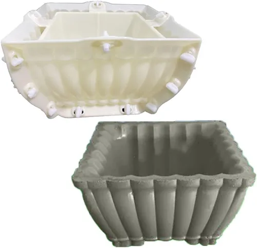 Miniatura 8 de Molde para Maceta de Hormigón EAIVENY - Molde Grande para Maceta de Flores para Decoración de Jardín, 7.48 * 7.48 * 8.66 Pulgadas