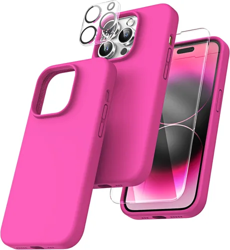 Miniatura 22 de TOCOL Funda delgada de silicona para iPhone 13 de 6.1 pulgadas, ajuste preciso, antideslizante, protección contra caídas, verde alpino