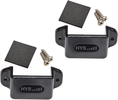 HYS Soporte de montaje de coche de radio de un solo lado, kit de montaje de radio de coche con tornillos para radio CB de mano y Walkie Talkie UHF