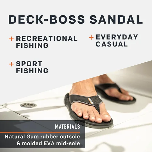 Miniatura 4 de Grundens DECK-BOSS Sandalia para hombre, duradera, de apoyo