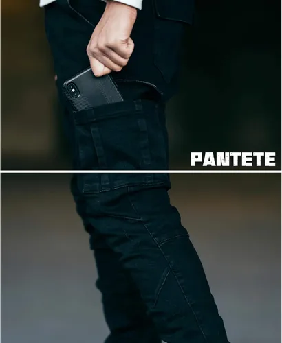 Miniatura 3 de Pantete Pantalones de mezclilla ajustados para hombre, 7 bolsillos, elásticos, pantalones de mezclilla ajustados Nova Fashion