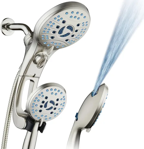 Miniatura 11 de Hotel Spa AquaCare Como-Se-Vió-En-La-TV Cabezal de ducha de alta presión manual/de lluvia de 50 modos de 3 vías con brazo ajustable – Boquillas Todo