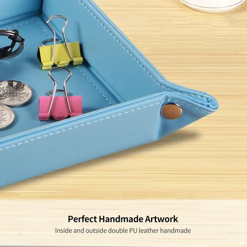 Miniatura 36 de Cuenco para llaves para hombres, soporte para entrada, mesita de noche, bandeja de valet para cosas de bolsillo, organizador de mesita de noche