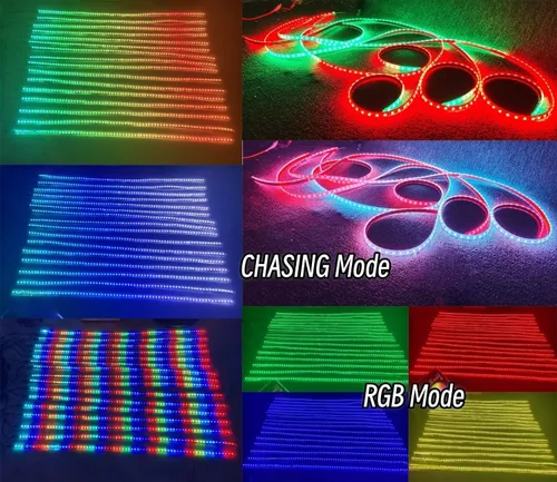 Miniatura 4 de Tira de luces LED RGB de 14 piezas de 5 pies para Polaris Slingshot Can-Am Spyder Ryker 2015-2026, kit de iluminación de acento de capó de rejilla
