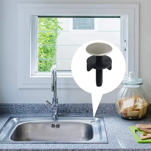 Miniatura 5 de Paquete de 3 tapas de orificio para fregadero de cocina, enchufe de orificio para fregadero de cocina, placa de orificio de grifo, tapa de tapón