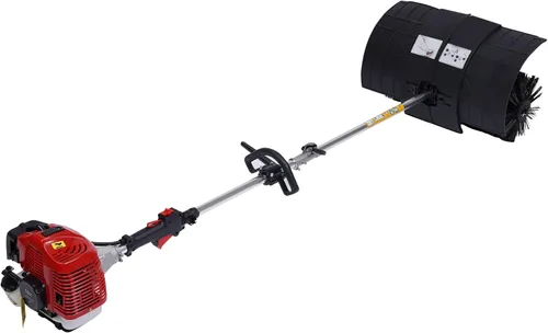 Miniatura 10 de Barredora de mano 2.3HP 52CC 2 tiempos barredora de gasolina barredora al aire libre escoba de barrido detrás de la barredora con un soplador