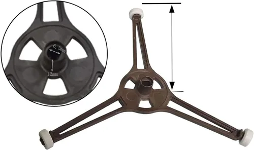 Miniatura 3 de Soporte para tocadiscos de microondas de 6.4 pulgadas para horno de microondas, placa giratoria plana de vidrio, soporte de bandeja de soporte