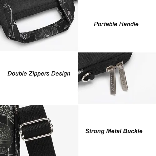Miniatura 5 de MOSISO Bolsa para Laptop para Mujeres, Bolsa de Computadora de 15.6 pulgadas Compatible con MacBook, HP, Dell, Lenovo, Asus, Notebook, Funda