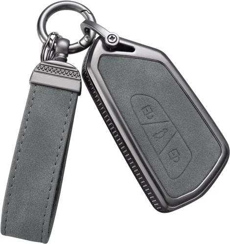 Miniatura 19 de YO&YOYE Compatible con funda para llavero VW Volkswagen con llavero protector de llave de cuero