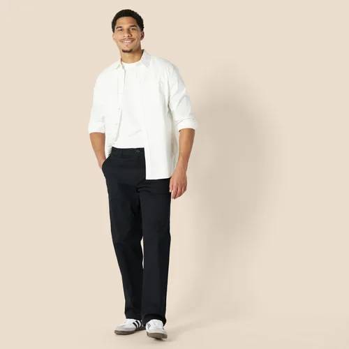 Miniatura 3 de Amazon Essentials Pantalón chino de algodón de ajuste relajado para hombre