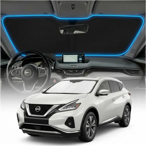 Miniatura 36 de Cubierta para parabrisas para BMW X1 E84 – Ajuste personalizado X1 E84 Accesorios 2016-2024 2025 Parasol plegable protección UV y escudo térmico