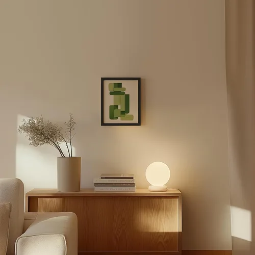 Miniatura 3 de HAUS AND HUES Arte abstracto moderno para pared, arte de sala de estar azul y verde, obra de arte moderna para paredes, imagen minimalista para sala