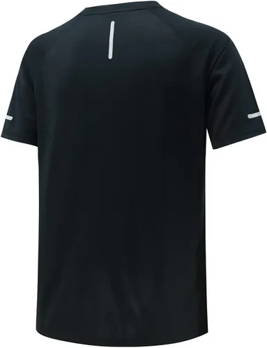 Miniatura 6 de Camisas de entrenamiento para hombre Camisas de ajuste seco para hombre que absorben la humedad Camisas de gimnasio para hombre de manga corta
