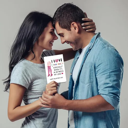 Miniatura 3 de JUESMOS Divertida tarjeta del día de San Valentín para él, marido, novio, tarjeta traviesa del día de San Valentín para marido, hombres, prometido