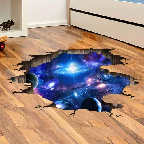 Miniatura 13 de Quanhaigou Calcomanías de luna que brillan en la oscuridad para pared o techo – Calcomanías de pared de luna grande luminosas verdes decoración