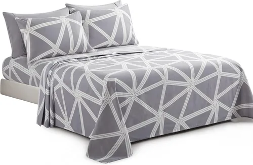 Miniatura 42 de Marina Decoration Ropa de cama ultra suave y sedosa con bolsillo profundo con estampado rico de rayón derivado de bambú para todas las estaciones