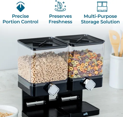 Miniatura 6 de Zevro Dispensador individual de comida seca edición compacta, Blanco
