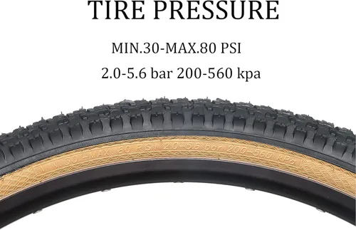 Miniatura 4 de Hycline Juego de 2 neumáticos para bicicleta de montaña: 20/24/26/27.5 pulgadas, repuesto plegable de alto rendimiento, resistentes al desgaste