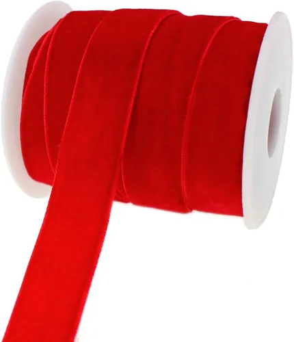 Miniatura 9 de Cinta de terciopelo de una sola cara de 36 yardas de 1 pulgada para envolver paquetes, hacer clips para el pelo, costura, diademas de bebé