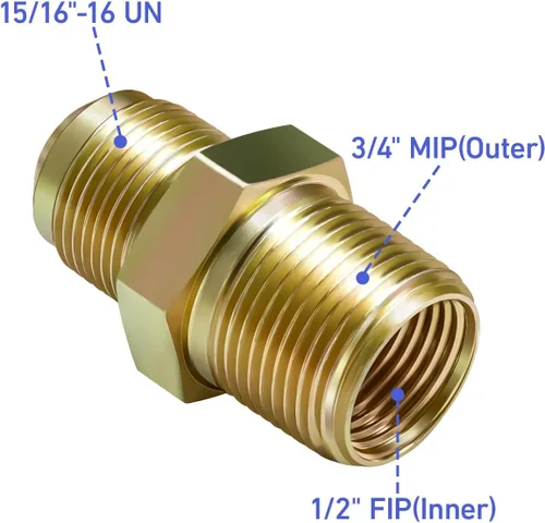 Miniatura 6 de Kit de línea de gas flexible de 48 pulgadas para secadora, estufa, kit de conector de electrodomésticos de gas, manguera de conector de gas