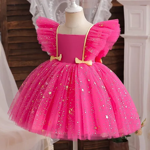 Miniatura 2 de Todder - Vestido de encaje para bebé, para fiesta de cumpleaños, bautizo