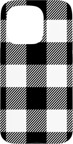 Miniatura 14 de Buffalo Plaid Black White Phone Case for iPhone 17
