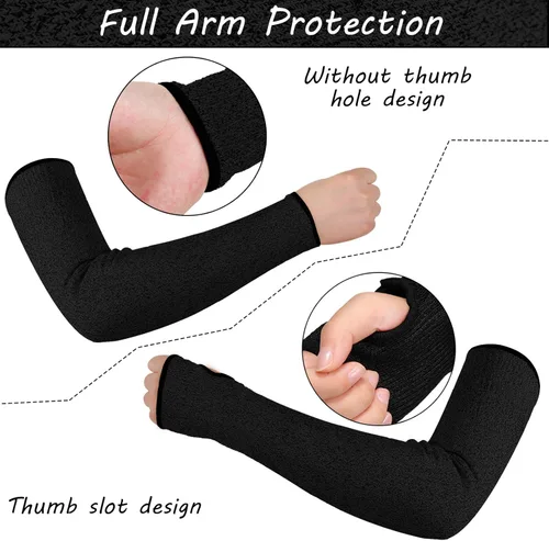 Miniatura 6 de 2 pares de mangas protectoras para brazos, mangas resistentes a los cortes, mangas de protección de brazos, protector de brazo