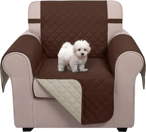 Miniatura 40 de U-NICE HOME Funda de sofá reversible para perros con correas elásticas, resistente al agua, protector de muebles para mascotas, funda de sofá