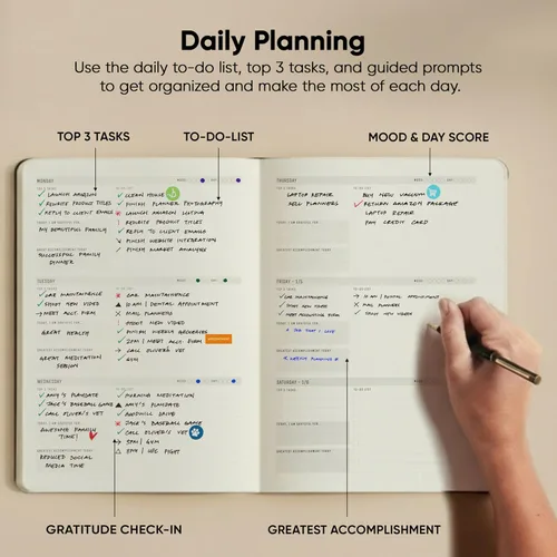 Miniatura 3 de Sin fecha, Agenda 2026, 8.5" x 11" - La Agenda de Productividad #1 para Lograr Tus Objetivos 2026 - Agenda 2026-2027 por PRODUCTIVITY STORE