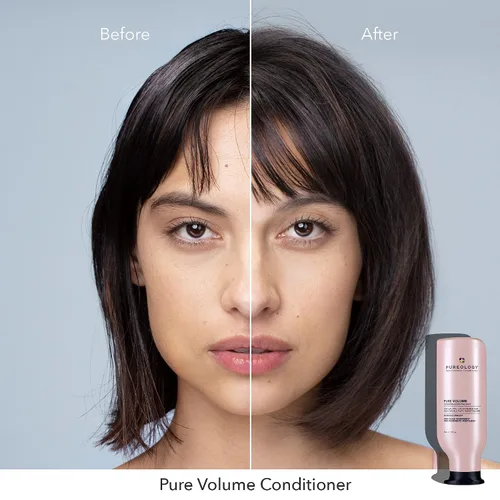 Miniatura 3 de Pureology Acondicionador de volumen puro Para cabello plano, fino y teñido Añade volumen y movimiento Acondicionador ligero Sin sulfatos
