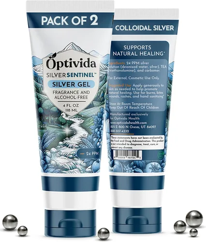 Miniatura 10 de Crema de Sanación de Piel Optivida Nano Silver - Ungüento para la Sanación de la Piel. Solución Tópica Hidratante y Sanadora para Quemaduras