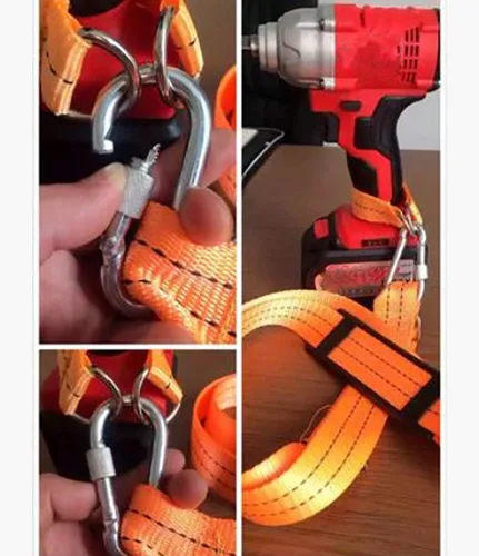 Miniatura 3 de Llave de taladro de impacto inalámbrica, correa de hombro portátil, arnés de soporte para conductor desmontable/correa/eslinga/para la mayoría