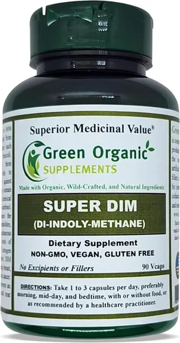 Miniatura 7 de Green Organic Supplements DIM, diindolilmetano, I-3-C, indol-3-carbinol, brócoli, 90 VCaps, alta absorción, sin OMG, sin gluten, (paquete de 3)