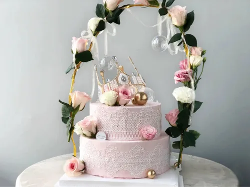 Miniatura 5 de Moldes de encaje en relieve, juego de 2 moldes de silicona con diseño de flores de varios círculos, decoración de pasteles de boda, molde de A-Rosa