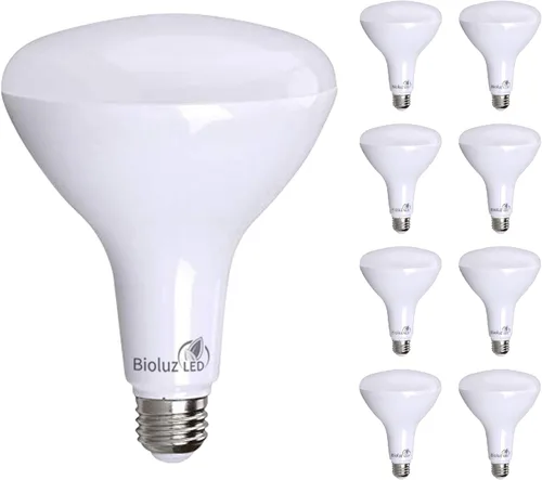 Miniatura 9 de Bioluz Paquete de 4 Bombillas de Luz LED BR40 Más Brillantes - 90 CRI Encendido Instantáneo Blanco Cálido 2700K Bombillas de Luz 16W 1400 Lúmenes