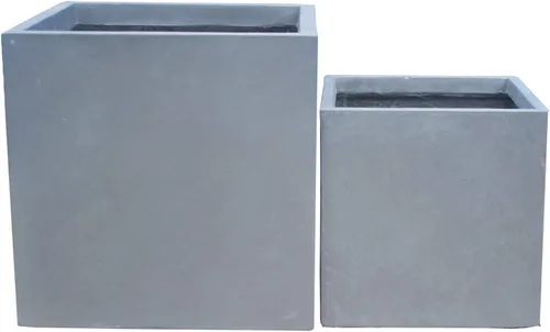Miniatura 19 de Kante Macetero rectangular de hormigón de 23.2 pulgadas de largo, macetas grandes para interiores y exteriores con orificio de drenaje y tapón