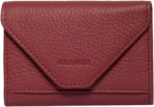 Miniatura 9 de grande Estuches para tarjetas 3639, Naranja, Tarjetero de cuero con cierre magnético, cartera pequeña de acordeón para mujer